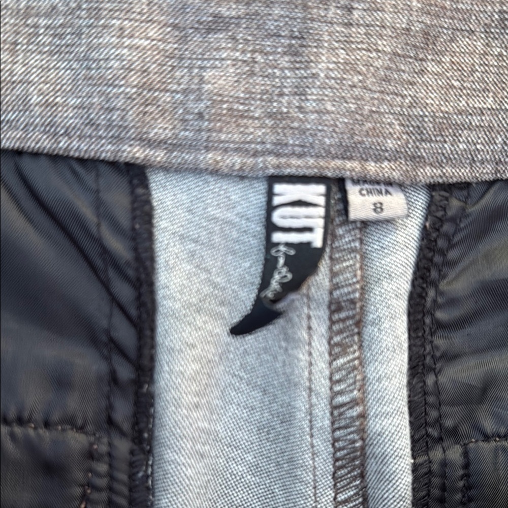 Kut from the Kloth Women 8 Brown Dress Pants Flare Boot Cut - Picture 3 of 6